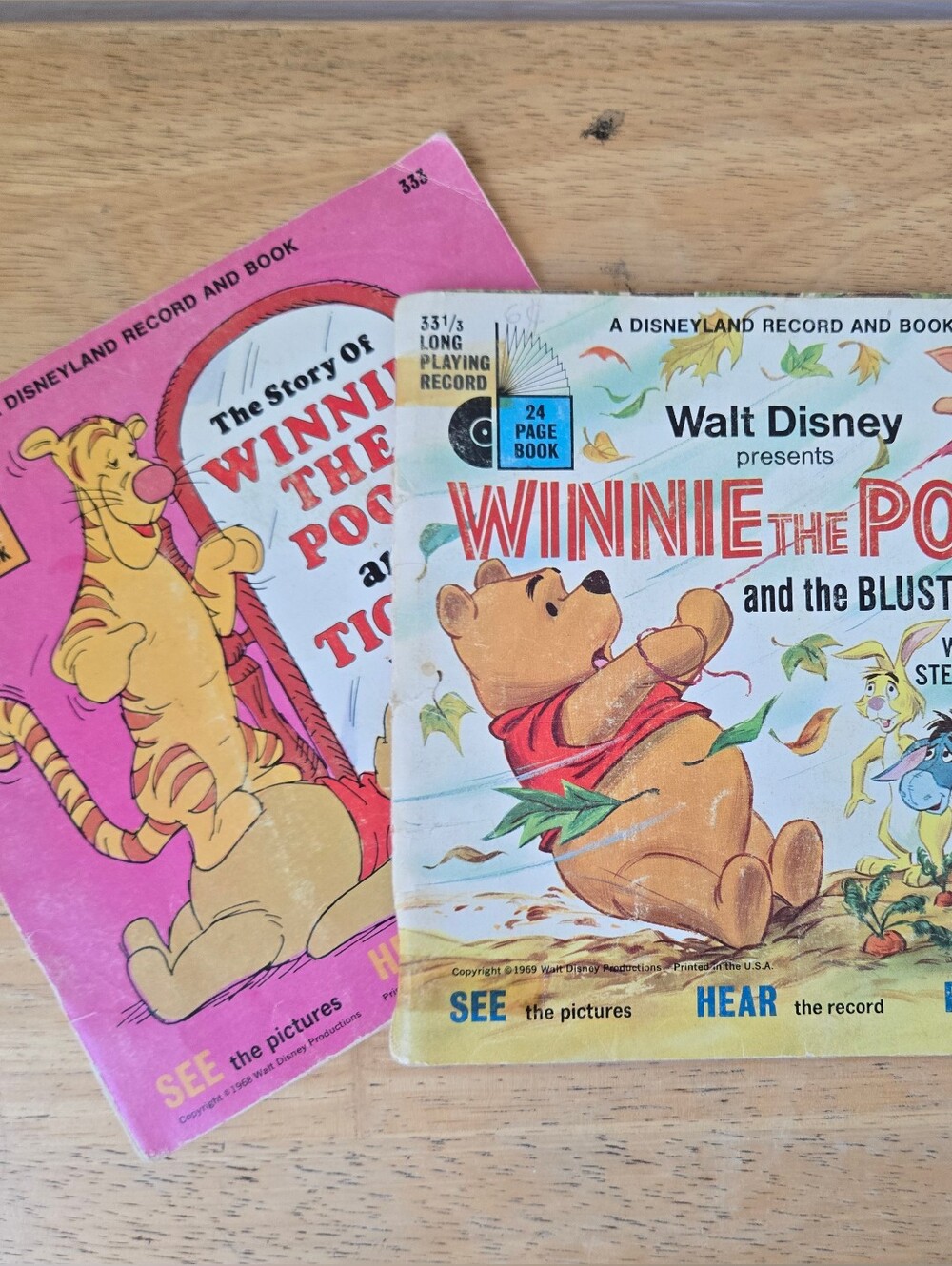 Vintage Disney Winnie the Pooh Record Book Lot